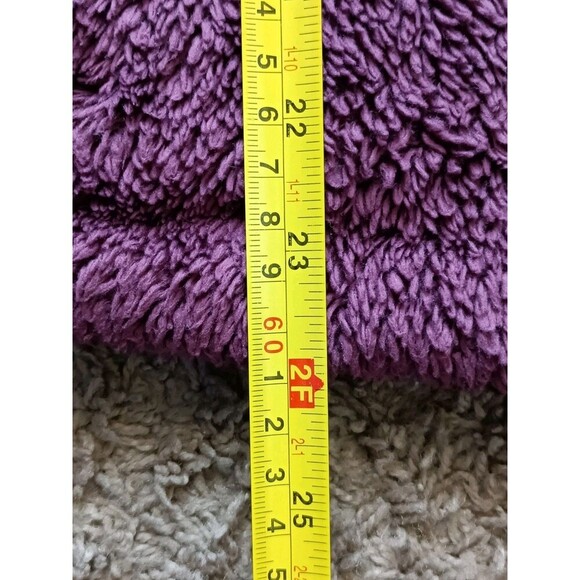 Columbia Full Zip Jacket Small Burgundy Fleece Sherpa Front Pockets - Picture 7 of 7